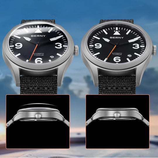 Luxury Miyota Titanium Automatic Sports Watch 40.5mm AMT143M/AMT143MD