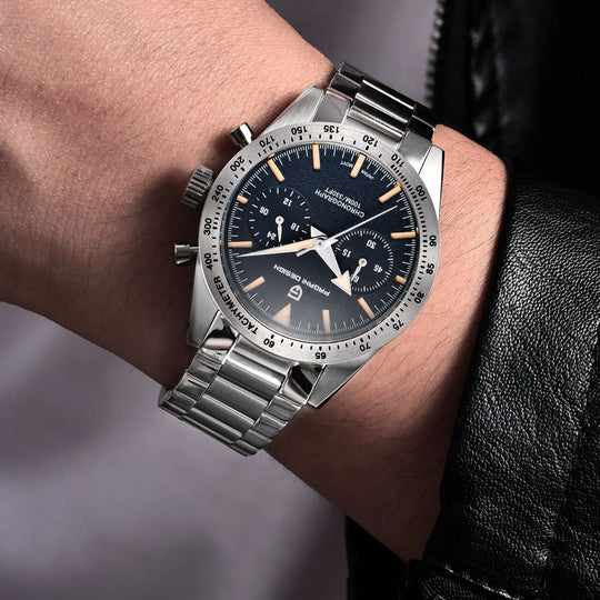 Luxury Classic Chronograph Quartz Sports Watch – Retro 2024 Edition PD-1766