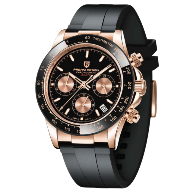 Luxury Sport Chronograph Watch with Silicone Strap PD-1664