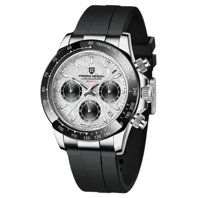 Luxury Sport Chronograph Watch with Silicone Strap PD-1664