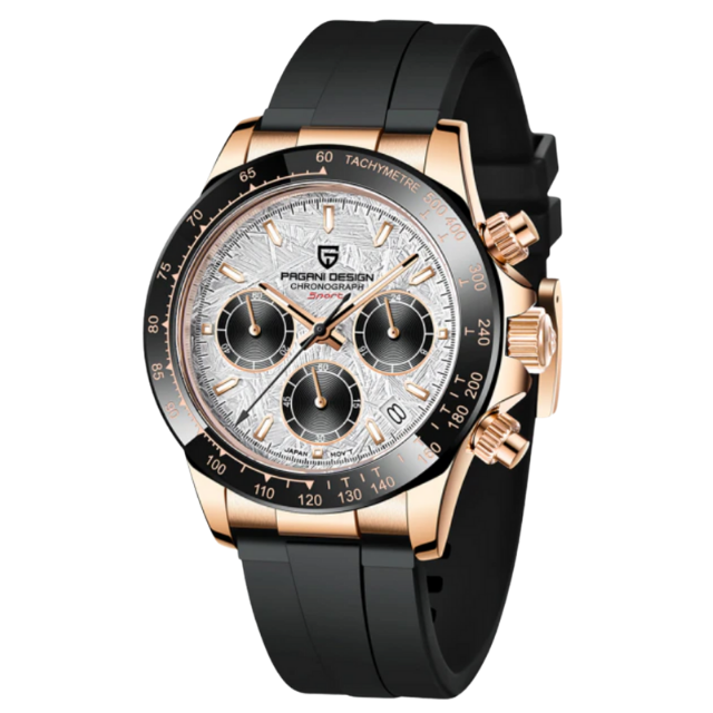 Luxury Sport Chronograph Watch with Silicone Strap PD-1664