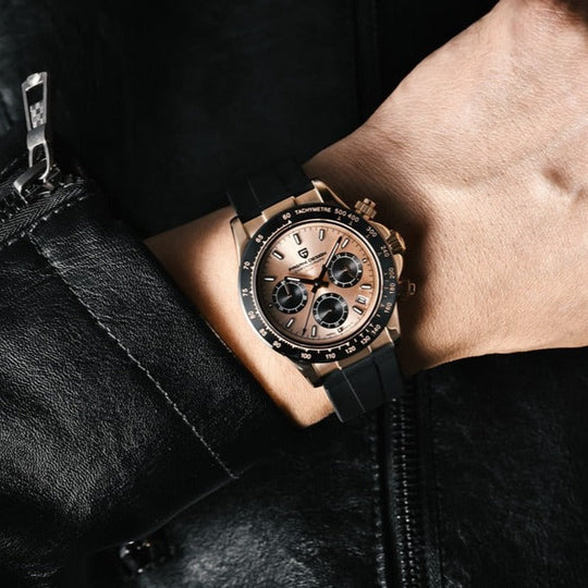 Luxury Sport Chronograph Watch with Silicone Strap PD-1664