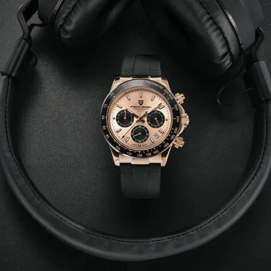Luxury Sport Chronograph Watch with Silicone Strap PD-1664