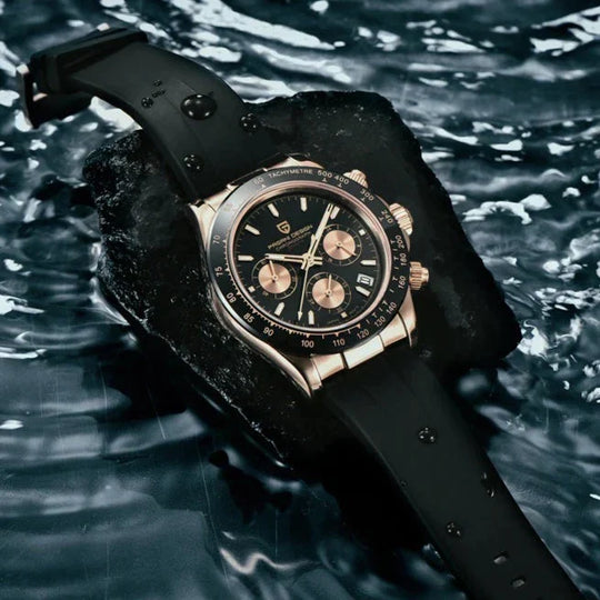 Luxury Sport Chronograph Watch with Silicone Strap PD-1664