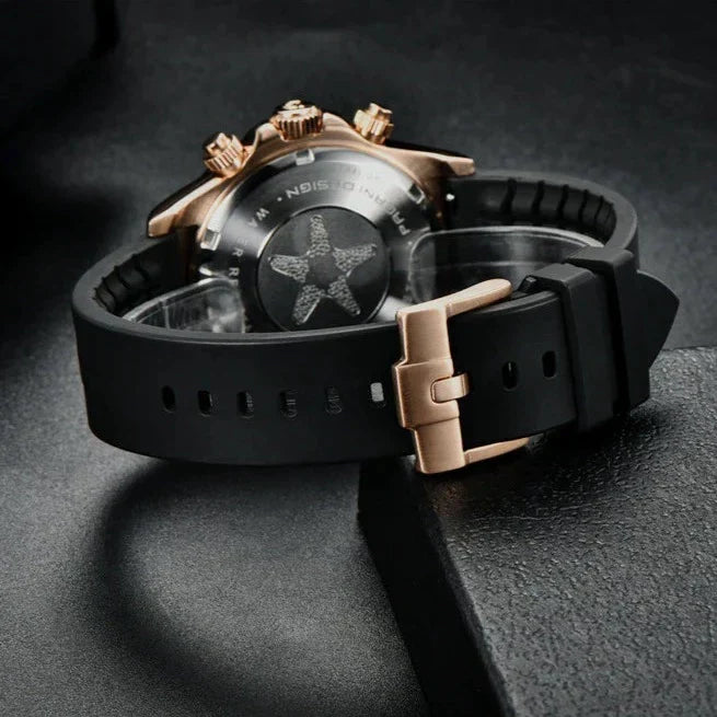 Luxury Sport Chronograph Watch with Silicone Strap PD-1664