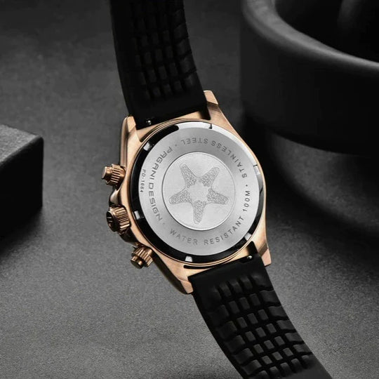 Luxury Sport Chronograph Watch with Silicone Strap PD-1664