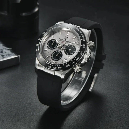Luxury Sport Chronograph Watch with Silicone Strap PD-1664