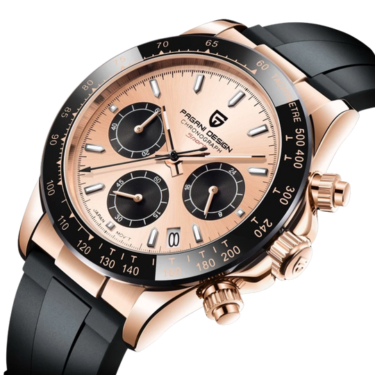 Luxury Sport Chronograph Watch with Silicone Strap PD-1664