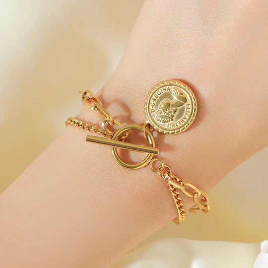 Classic Coin Pendant Jewelry Set N401 B233