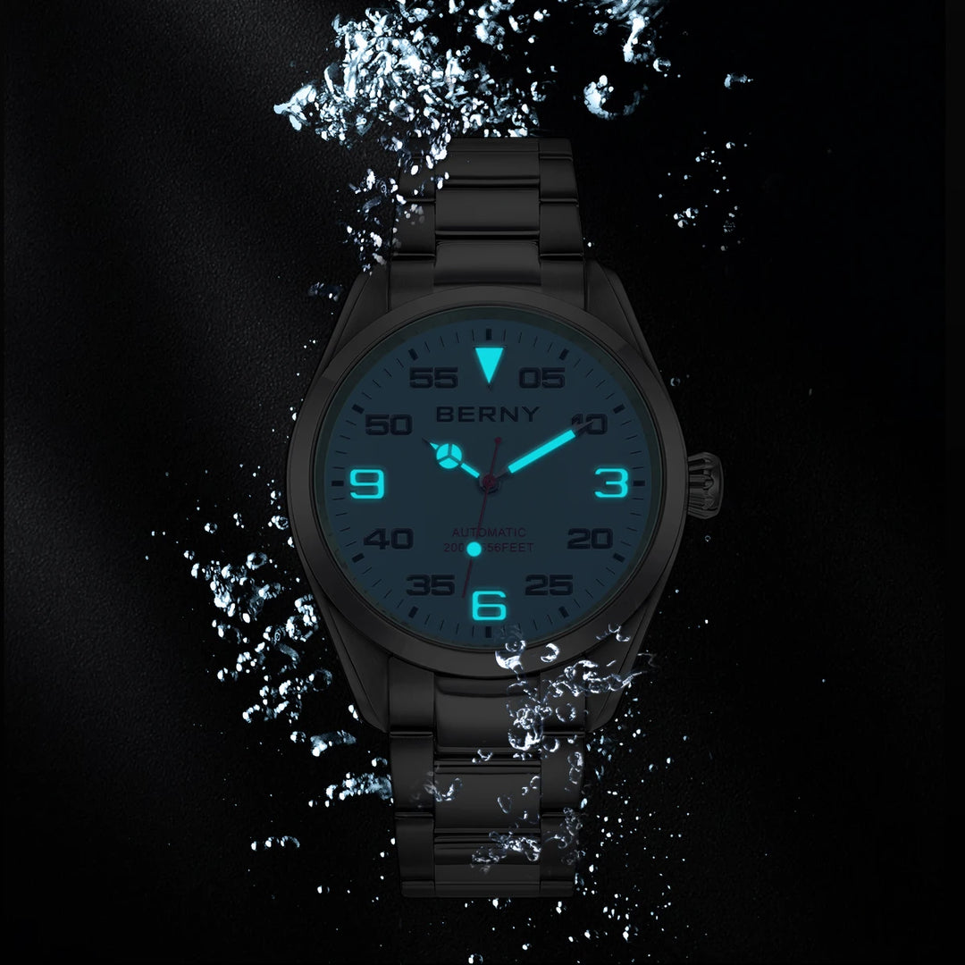 Luxury Automatic Mechanical Watch – Elegant 40mm Stainless Steel AM130M