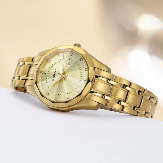 Premium Elegant Gold Quartz Watch 33mm 2664VL