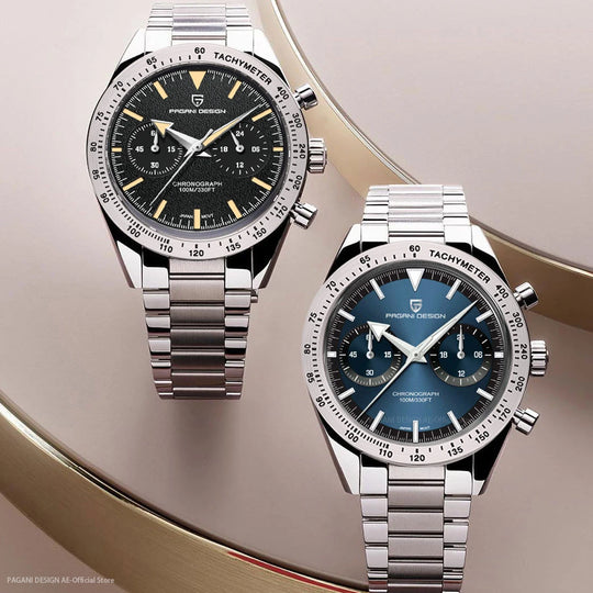 Luxury Classic Chronograph Quartz Sports Watch – Retro 2024 Edition PD-1766