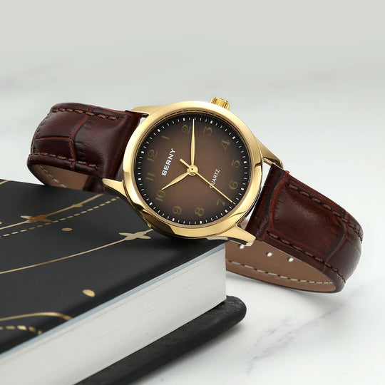 Luxury Quartz Watch – Elegant Gold Case 27mm 2684VL