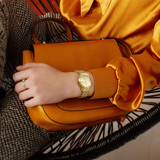 Premium Elegant Gold Quartz Watch 33mm 2664VL