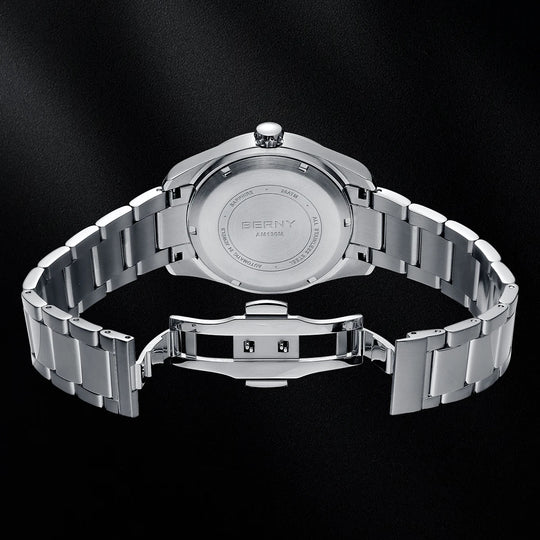 Luxury Automatic Mechanical Watch – Elegant 40mm Stainless Steel AM130M