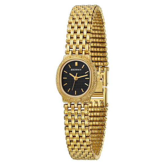 Classic Elegant Gold Quartz Watch – Stainless Steel 19.5mm 2146L