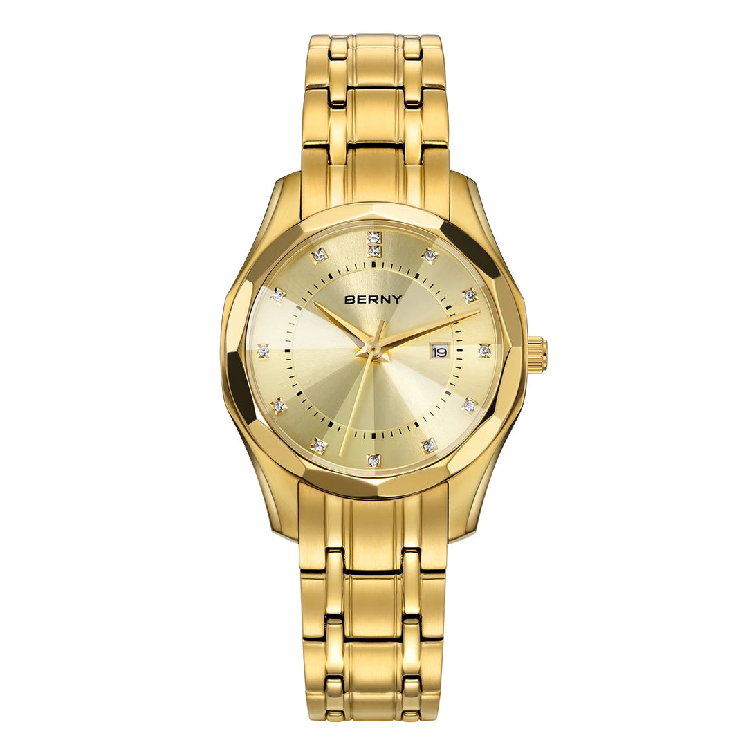 Premium Elegant Gold Quartz Watch 33mm 2664VL