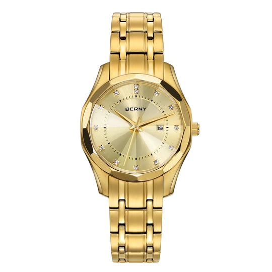 Premium Elegant Gold Quartz Watch 33mm 2664VL