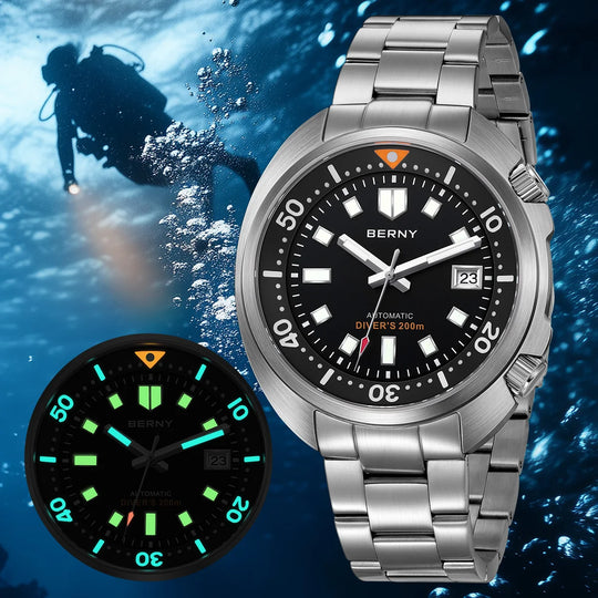 Classic Automatic Mechanical Sports Watch 44mm AM1970MS