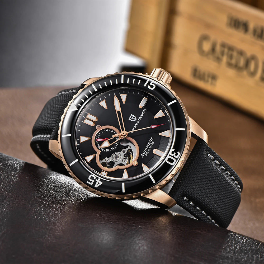 Luxury Tourbillon Style Automatic Mechanical Watch 44mm PD-1674
