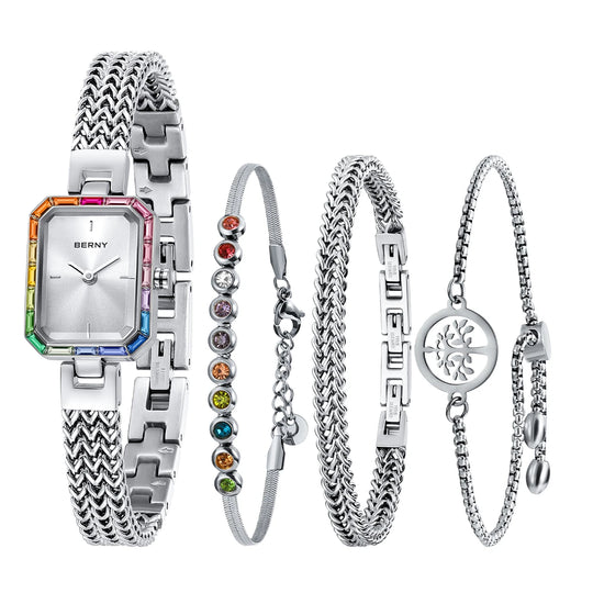 Elegantes modisches Quarzuhr-Set 2023LBR