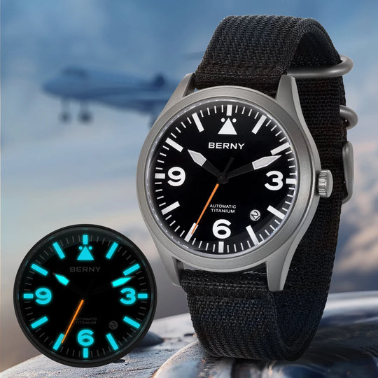 Luxury Miyota Titanium Automatic Sports Watch 40.5mm AMT143M/AMT143MD