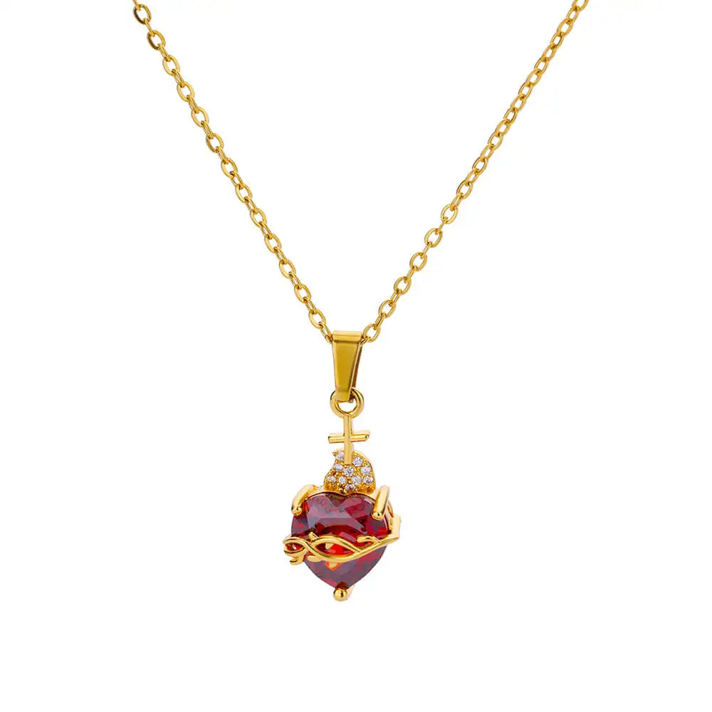 Elegante Halsketten mit Zirkon-Anhänger für Damen