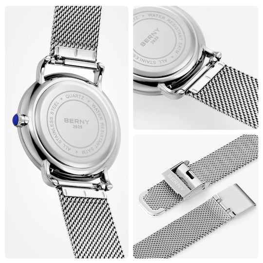 Casual Quartz Watch – 38mm Ultra-Thin Stainless Steel 2929