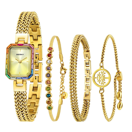 Elegantes modisches Quarzuhr-Set 2023LBR