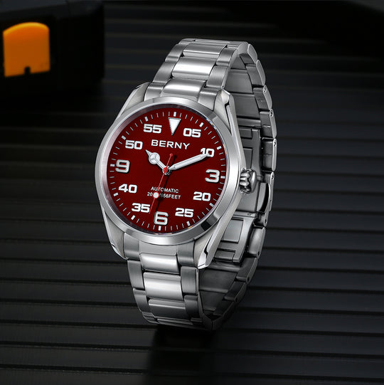 Luxury Automatic Mechanical Watch – Elegant 40mm Stainless Steel AM130M