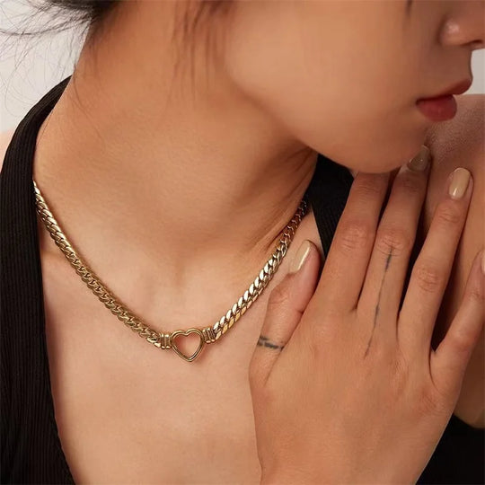 Classic Gold Plated Cuban Link  Jewelry Set N498 B289