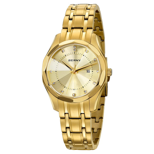 Premium Elegant Gold Quartz Watch 33mm 2664VL