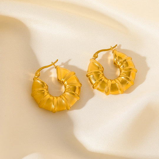 Classic Elegant Hoop Earrings E244