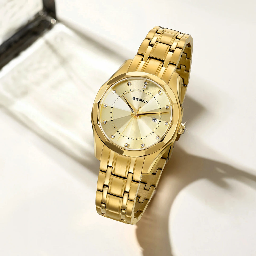 Premium Elegant Gold Quartz Watch 33mm 2664VL