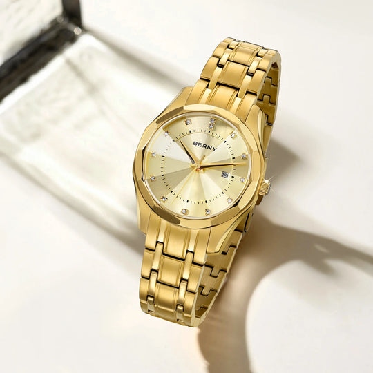 Premium Elegant Gold Quartz Watch 33mm 2664VL