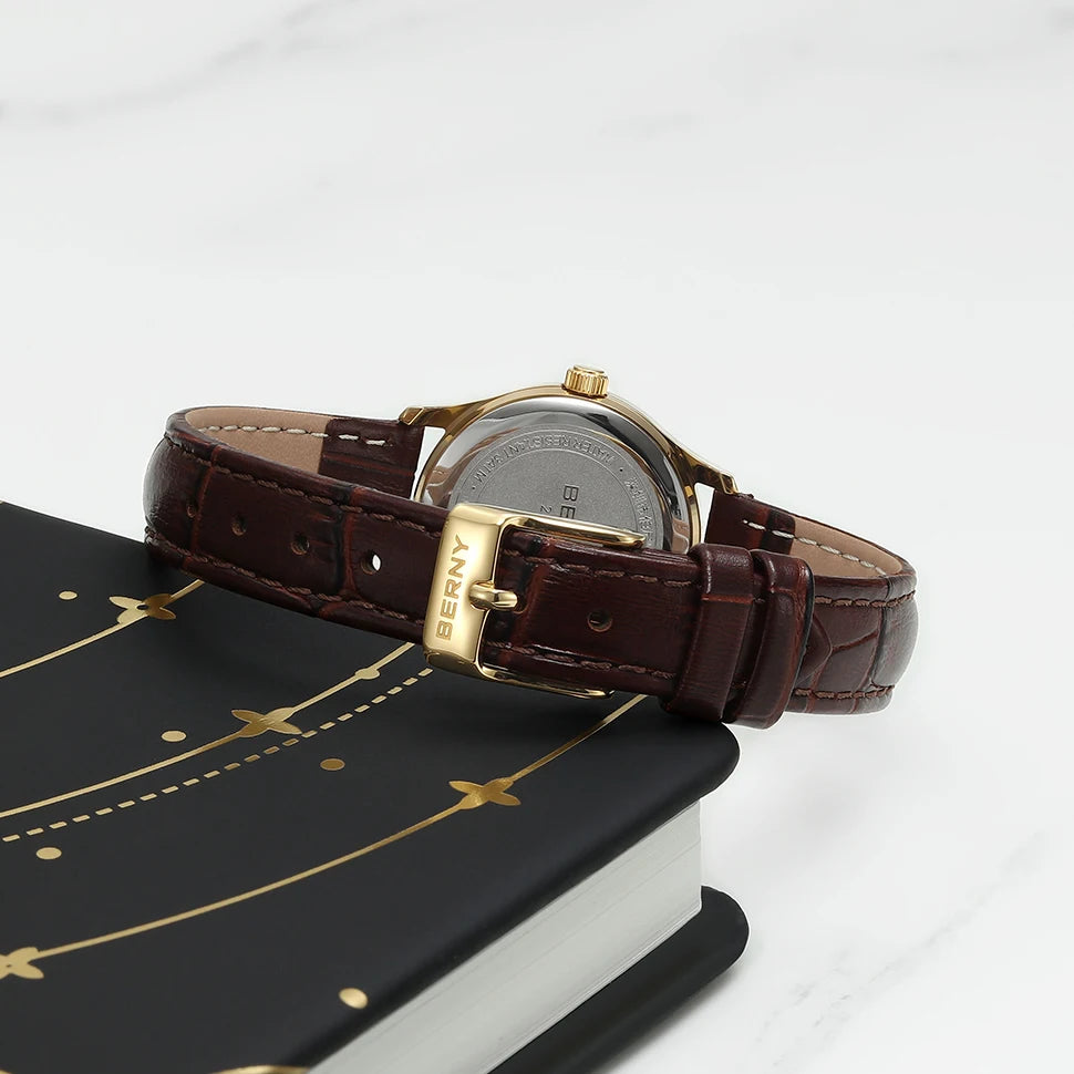 Luxury Quartz Watch – Elegant Gold Case 27mm 2684VL