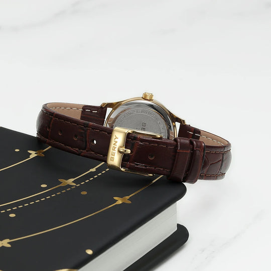 Luxury Quartz Watch – Elegant Gold Case 27mm 2684VL
