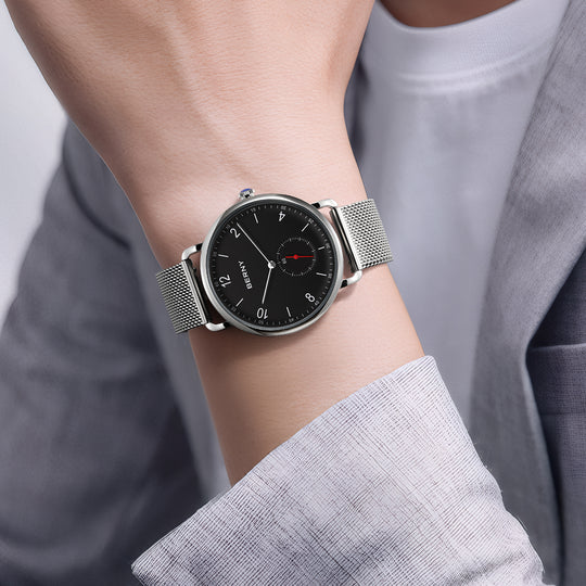 Casual Quartz Watch – 38mm Ultra-Thin Stainless Steel 2929