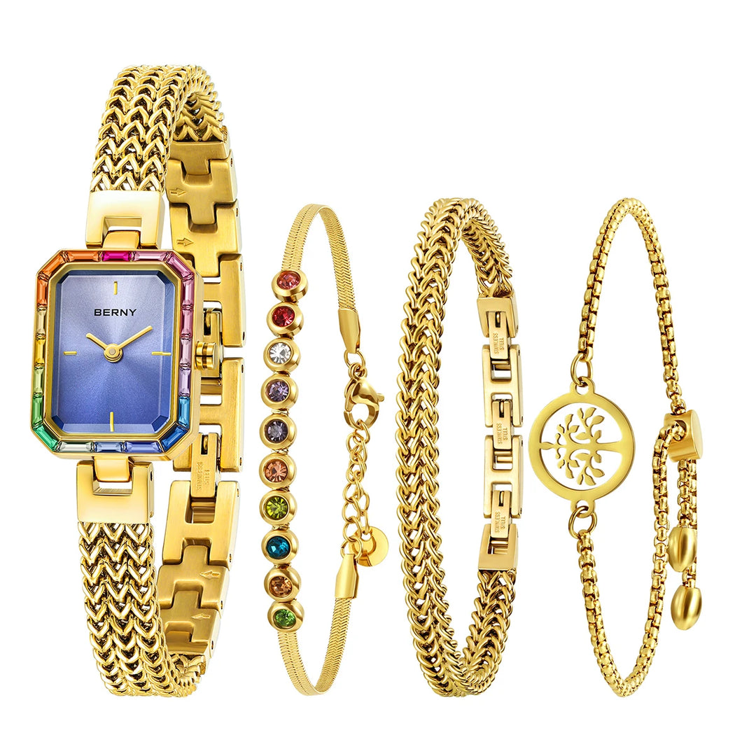 Elegantes modisches Quarzuhr-Set 2023LBR