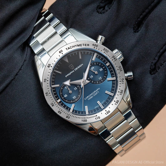 Luxury Classic Chronograph Quartz Sports Watch – Retro 2024 Edition PD-1766