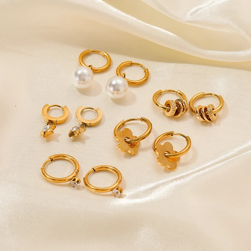 Minimalist Gold Huggie Hoop Earrings
