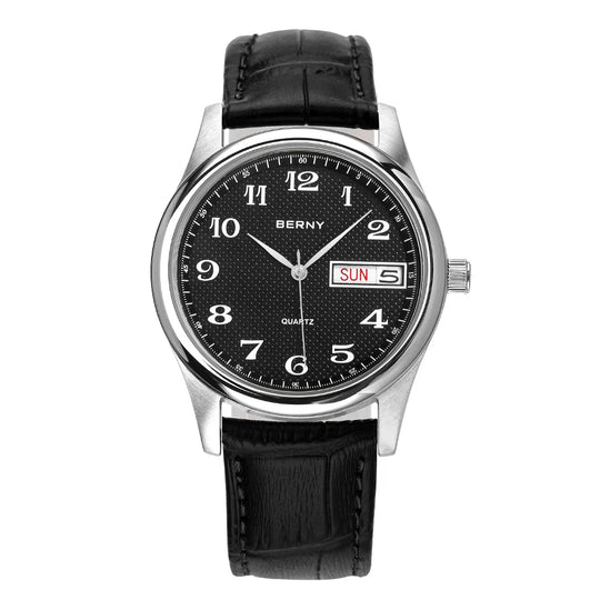 Classic Miyota Quartz Watch – 38mm Leather Strap 2623M