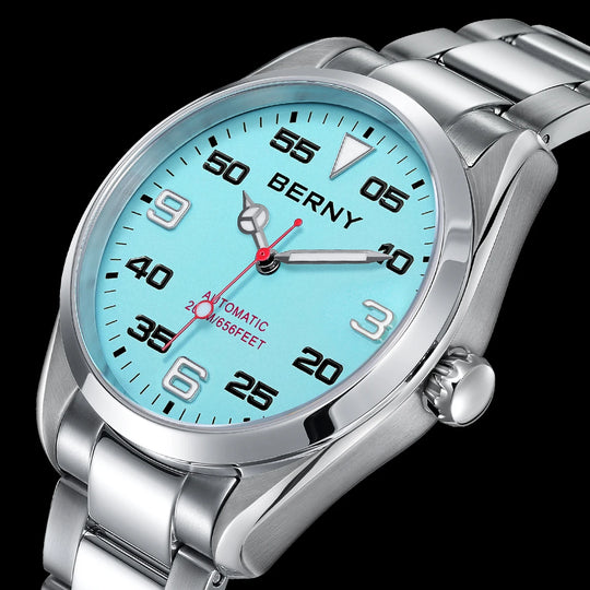 Luxury Automatic Mechanical Watch – Elegant 40mm Stainless Steel AM130M