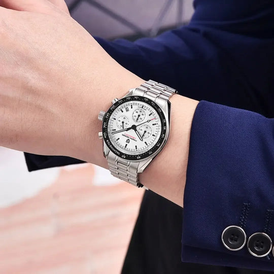 Lxury Classic 40mm Chronograph Quartz Sports Watch PD-1701