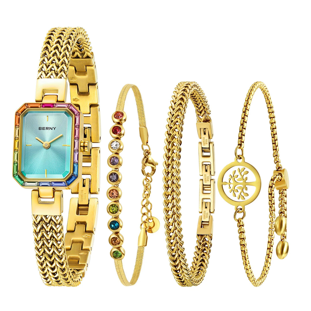 Elegantes modisches Quarzuhr-Set 2023LBR