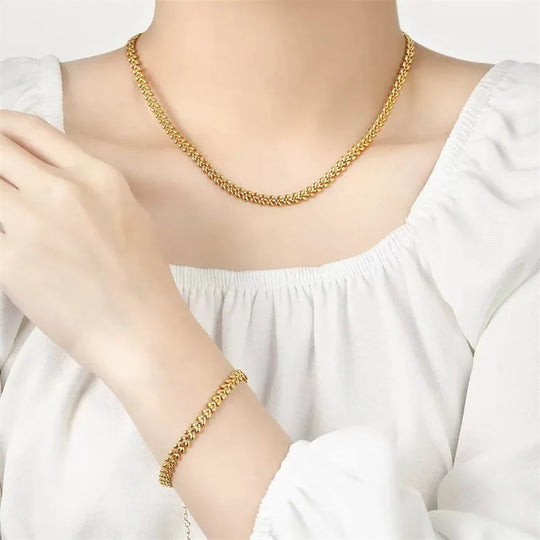 Luxury Gold Chain Jewelry Set N504 B295