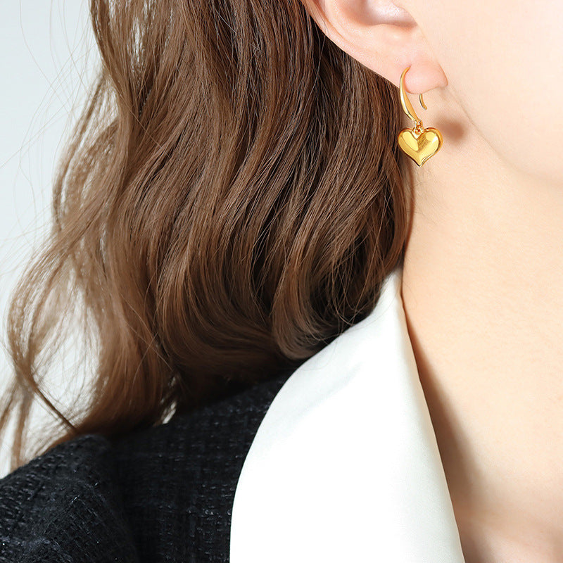 Elegant Fashion Gold Hoop Earrings E357