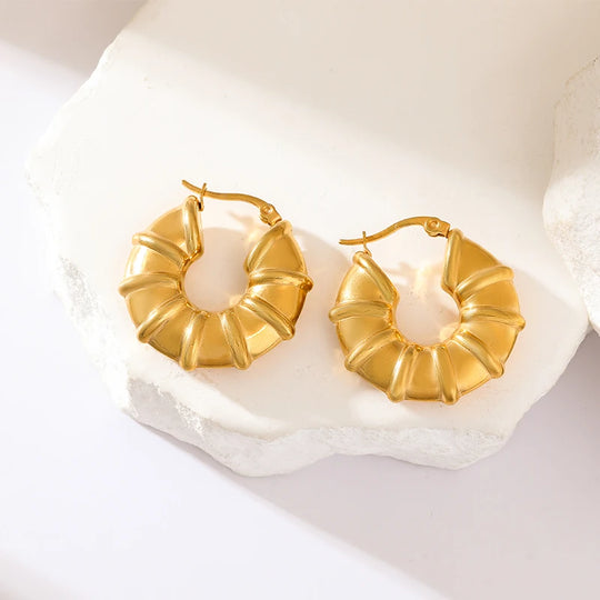Classic Elegant Hoop Earrings E244