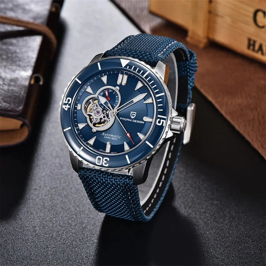 Luxury Tourbillon Style Automatic Mechanical Watch 44mm PD-1674