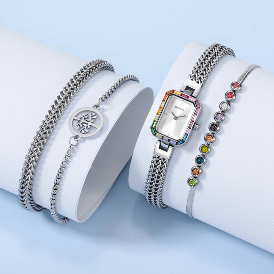 Elegantes modisches Quarzuhr-Set 2023LBR